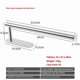 thumbnail image 2 of silvery Paper Towel Holders for Kitchen,Paper Towels Bulk- Self-Adhesive Under Cabinet,Metal（33.6 * 9.5 * 2.7cm）, 2 of 5