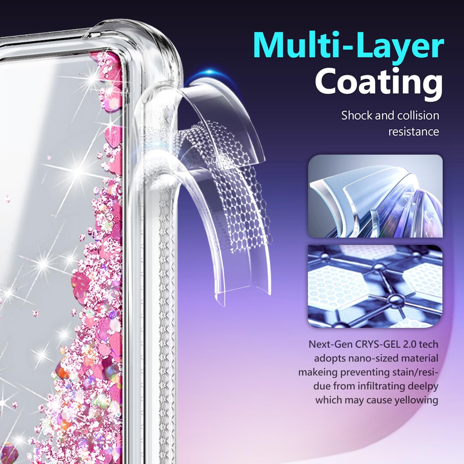 NGB Supremacy Galaxy A17/A26 5G Glitter Case with Accessories photo 2