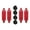 Red, variant on Extreme Max 3006.7527 BoatTector Inflatable Fender Value 4-Pack - 4.5" x 16", Red