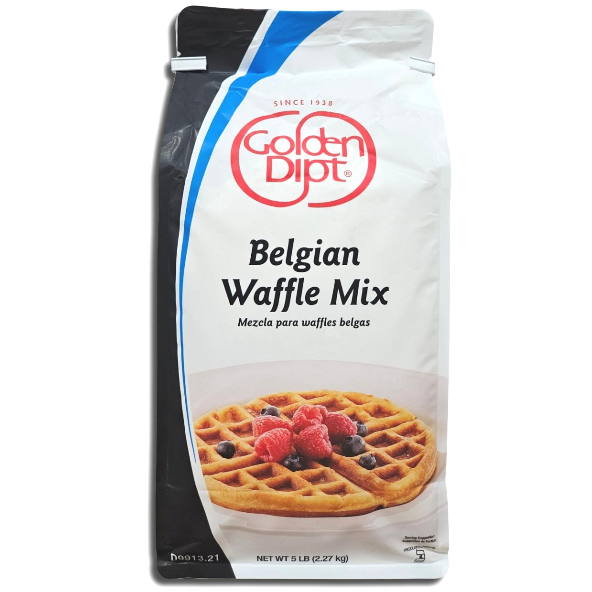 Golden Dip Belgian Waffle Mix | 5 Pound Bulk Bag