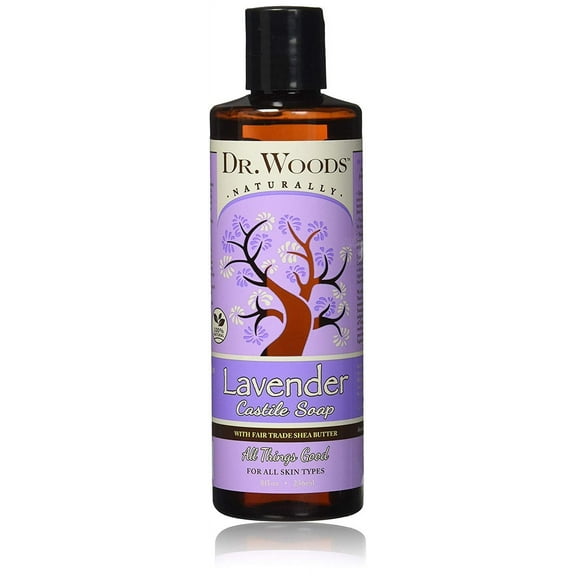 Dr. Woods Pure Castile Soap with Organic Shea Butter - Lavender - 8 oz