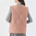 thumbnail image 5 of qolati Womens Quilted Puffer Vest Button Down Sleeveless Jackets Lightweight Padded Gilet Outerwear 2024 Fashion Warm Winter Coats With Pockets, 5 of 5