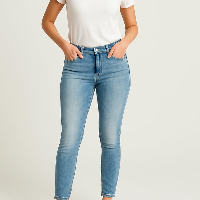 Pantalon para Dama, Jeans de Mezclilla Azul Skinny, Tecnología Push Up, Tela Premium Talla 4 Sin Deshilar Gaon