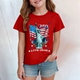 thumbnail image 2 of mgoYE America 250th Anniversary Shirt Girls 4th of July Shirts for Girls Boys American Flag Patriotic Shirts 250 Anniversary USA Stars and Stripes Independence Day Tee Top(Red,3-4 Years), 2 of 4