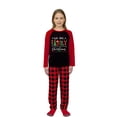 thumbnail image 5 of iHapHap Matching Family Christmas Pajamas Family Letter Print Sleepwear Set, 2-3T-Kid, 5 of 6