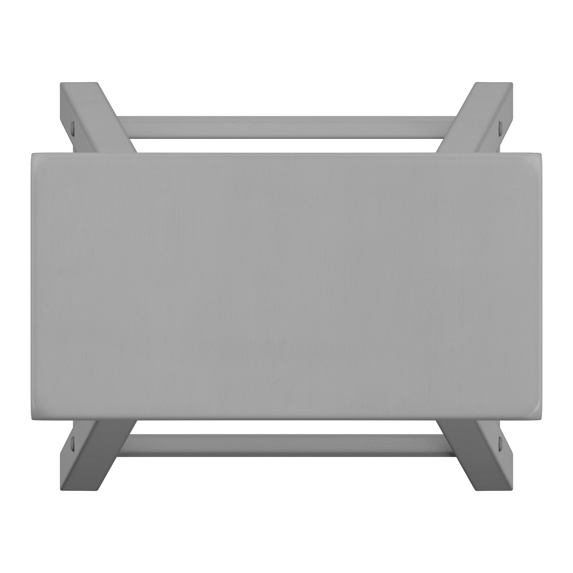Weston Home Ashby 23 inch Backless Bar Stools, Set of 2, Frost Grey Finish