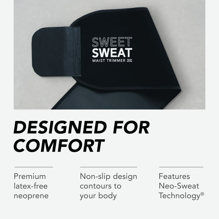 Sports Research Sweet Sweat Premium Waist Trimmer for Men & Women. Includes  Free Sample of Sweet Sweat 'Workout Enhancer' Gel Small