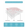 thumbnail image 5 of Quilts Twin Size Bedding Set, Coastal Pink Lightweight Quilted Comforter, Ocean Coral Starfish Shell Modern Sea Soft Reversible Bedspread Coverlet with Pillow Covers for All Season, 68" x 86", 5 of 7