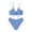 Bathing Suits for Women Blue, variant on ylioge Womens Bathing Suits Two Piece Bikini Sets Built in Bras Swimsuits Ladies Trendy Solid Adjustable Low Rise Swimwear Set