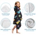 thumbnail image 7 of Space Dinosaur Pattern Hooded Bath Towel，50"x30" for Ages 3 To 12 Kids, Quick Dry Lightweight Soft Microfiber Hood Beach Towel Cover Up for Kids, 7 of 7