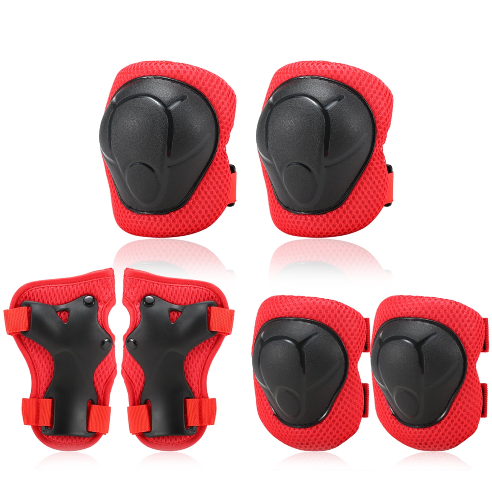 Kids Knee Pads Set 6 in 1 Protective Gear Kit Knee Elbow Pads