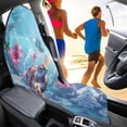 thumbnail image 3 of Uorisanigo Waterproof Car Seat Towel Cover Front Car Seat Covers Non-Slip Pink Hibiscus Turtle Bucket Seat Sweat Proof Protector Universal Fit for Vehicles,Cars,Suvs,Vans,Sedans, 3 of 6