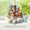 thumbnail image 4 of HomelyJoy Christmas Little House Ornaments - Small Village House Decor for Tabletop, Hanging on Xmas Tree as Unique Holiday Home Decoration Gift, 4 of 7