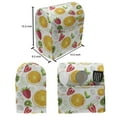 thumbnail image 4 of Fruits Stand Mixer Cover, Citrus Kiwi Lemon Leaves Apricot Watermelon Fresh Exotic Kitchen, Kitchen Appliance Organizer Bag Cover with Pockets, 5 Quarts, Earth Yellow Lime Green, by Ambesonne, 4 of 4