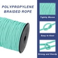 thumbnail image 3 of 3/16 Inch Polypropylene Rope Braided Ropes, 328ft Nylon Rope Light Blue, 3 of 6