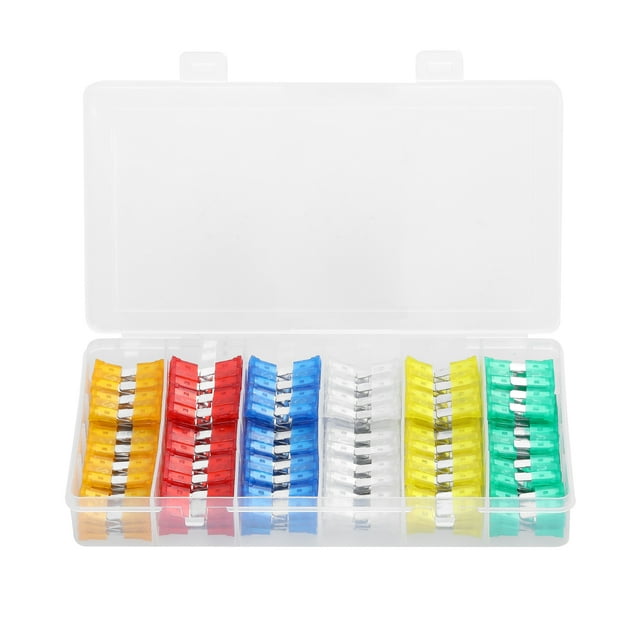 Kit surtido de fusibles de 200 Uds., fusible de hoja enchufable con caja de almacenamiento para Carevas Fusible