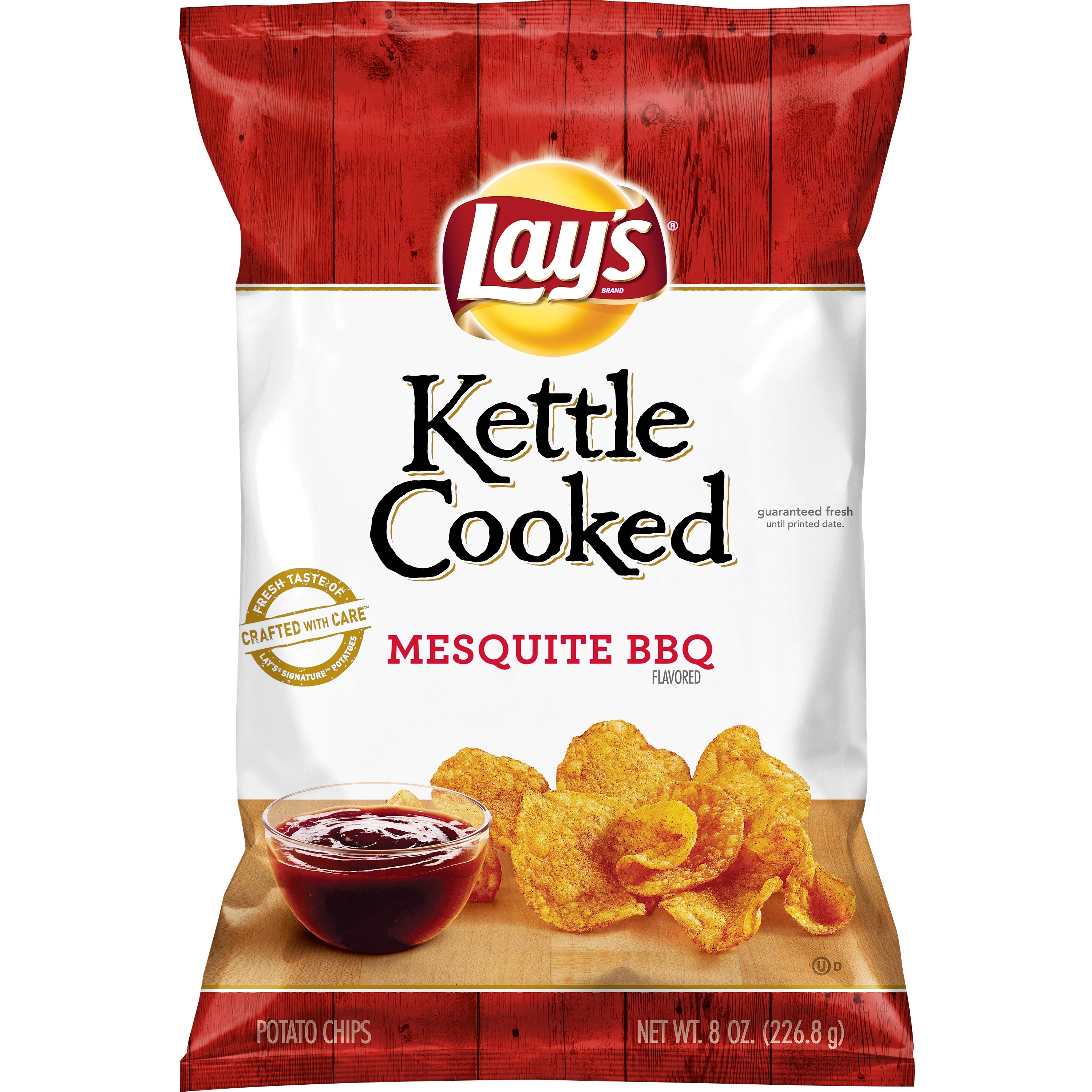 Lay s Kettle Cooked Mesquite BBQ Flavored Potato Chips 8 Oz Walmart 