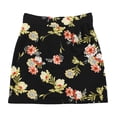 thumbnail image 2 of I.N.C Womens Floral Mini Skirt, Black, X-Large, 2 of 2