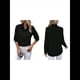 thumbnail image 3 of Camisas con Botones para Mujer, Blusas de Larga, Blusas Casuales Lisas para Oficina y Trabajo Negro XL, 3 of 7