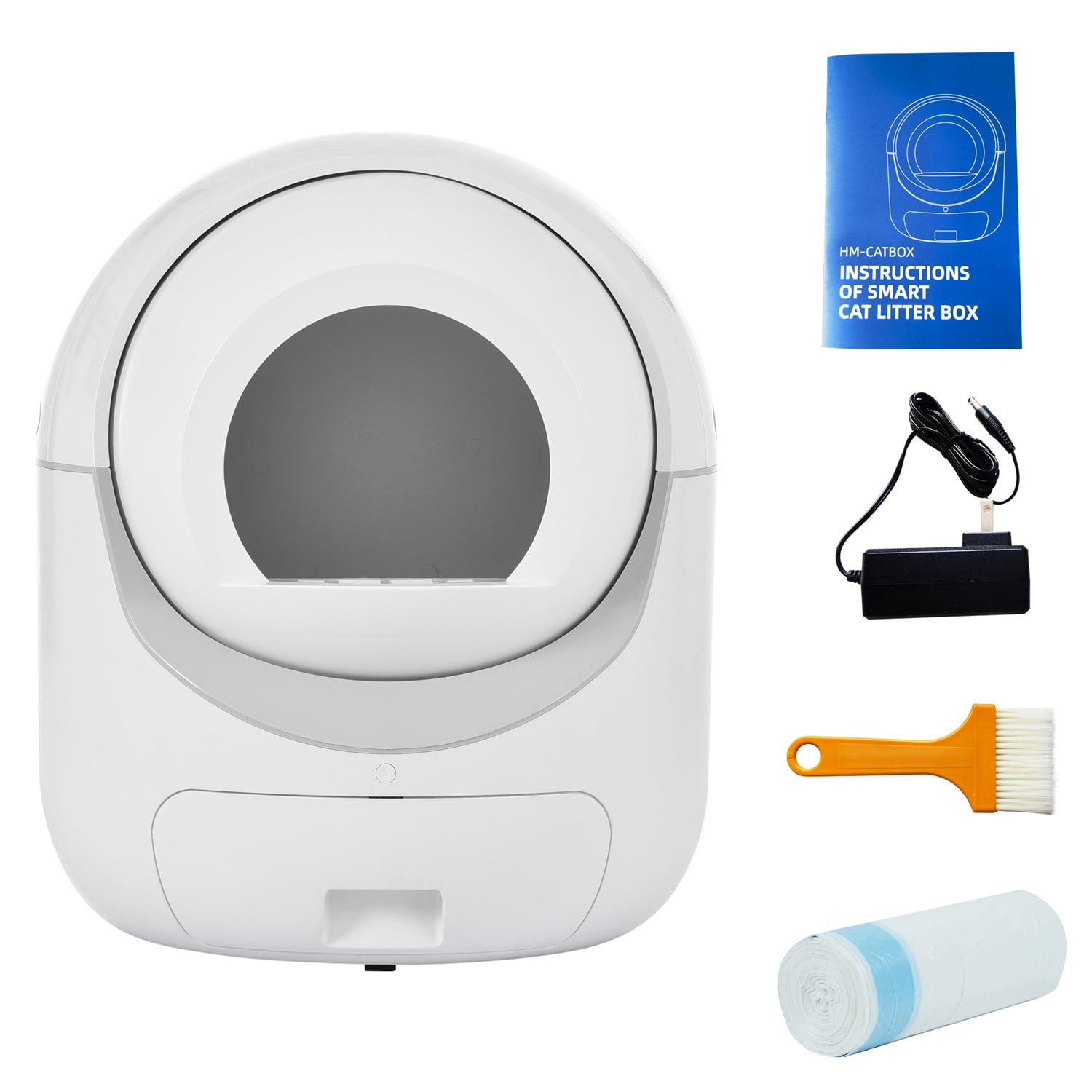 Pefilos Self -Cleaning Cat Litter Box for Indoor Cats, No Scooping Automatically Cat Litter Boxes for Multiple Cats, Secure,Odor Removal , App Control Cat Litter Box for Kittens, White Pefilos Self -Cleaning Cat Litter Box for Indoor Cats, No Scooping Automatically Cat Litter Boxes for Multiple Cats, Secure,Odor Removal , App Control Cat Litter Box for Kittens, White