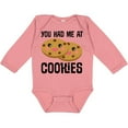 thumbnail image 3 of Inktastic You Had Me at Cookies Boys or Girls Long Sleeve Baby Bodysuit, 3 of 5
