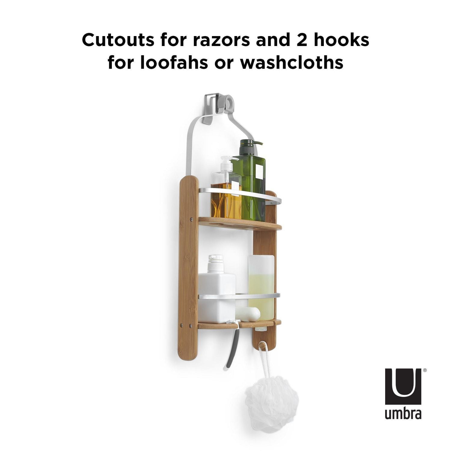 Support de douche Umbra Aquala, naturel