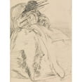 thumbnail image 2 of James Abbott McNeill Whistler 15x18 Black Ornate Wood Framed Double Matted Museum Art Print Titled - The Open Book (1861), 2 of 5
