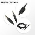 thumbnail image 1 of Aux Cable Braided Replacement Cable Extension Cord Wire For Logitech G433 G233 G Pro X Gaming Headset With Mute Volume Control Black Mingyqi, 1 of 9