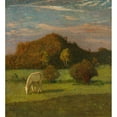 thumbnail image 2 of Heinrich Nauen 12x13 Gold Ornate Wood Frame and Double Matted Museum Art Print Titled - Mold of Trees in the Pasture (1899), 2 of 4