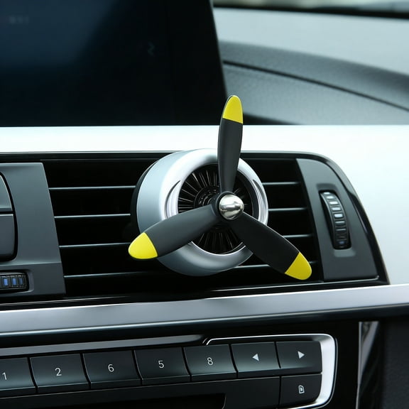 Fighter Plane Air Vent Aromatherapy Diffuser for Cars, Propeller Design Car Freshener with Built-In Scent Pad, Vintage Decor