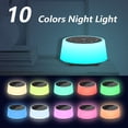 thumbnail image 3 of Sound Machines with 10 Colors Night Light 25 Soothing Sounds and Sleep White Noise Machine 32 Volume Levels 5 Timers Adjustable Brightness Memory Function for Adults Kids Baby, 3 of 4