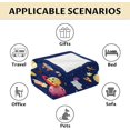 thumbnail image 6 of Space Blanket Gift - 60x80 Inches Cute Blankets for Girls & Boys - Dark Blue Soft Fuzzy Throw for Bed, Couch & Living Room, 6 of 6