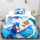 thumbnail image 2 of Funda nórdica con estampado de animación 3D de Sonic para niños, niñas y adolescentes, microfibra animada con cremallera y fundas de almohada, 2 of 4