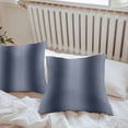 thumbnail image 6 of Navy Blue Ombre Throw Pillow Covers 16x16 Inch Set of 2, Farmhouse Blue Gradient Modern Art Waterproof Outdoor Pillow Covers, Decorative Cushion Pillowcases for Couch, Sofa, Bed, Garden, Patio, 6 of 9