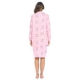 thumbnail image 4 of Casual Nights Women's Printed Zipper Front Micro Fleece Robe Duster, 4 of 5