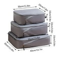 thumbnail image 5 of MORESEC under $5 Travel Compression Packing Cubes3-Piece Travel Compression Packing Cubes Set, Portable Luggage Organizer for Clothes, Shoes, Toiletries, 5 of 5