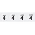 thumbnail image 2 of White Shoe Size 4 Circle Stickers | 0.75" Inch Round | 500 Pack, 2 of 4