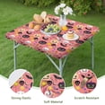 thumbnail image 4 of Seasonal Stretch Tablecloth 34x34 Square - Elastic Hem Washable Cover with Halloween Ghost and Pumpkin Design for Holiday Decor, 4 of 6