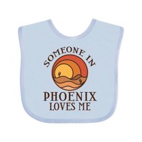 Inktastic Someone in Phoenix Loves Me Boys or Girls Baby Bib