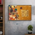thumbnail image 3 of wall26 Floating Framed Canvas Wall Art for Living Room, Bedroom Golden Abstract Oil Painting Canvas Prints for Home Decoration Ready to Hang - 24x36 inches, 3 of 4