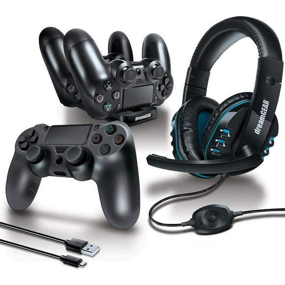 dreamGEAR 6 in 1 Game kit Black PS4