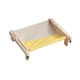 thumbnail image 4 of Percha para ventana de gato para mascotas, hamaca para colgar en la ventana, estante para gatos, marco de madera, hamaca para gatos, cama duradera par gris amarillo Yinane Percha para ventana de gato, 4 of 8