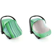 Cozy Cover Sun and Bug Car Seat Cover, Green Stripe