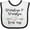 White and Black, variant on Inktastic Grandma and Grandpa Love Me Heart Grandchild Boys or Girls Baby Bib