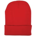 thumbnail image 4 of Plain Beanie (Multiple Colors) - Fluorescent Orange, 4 of 11