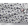thumbnail image 3 of Soimoi Coton Tissu Imprimé Floral Feuilles & Cosmos 1 Yard 56 Inch Wide, 3 of 3