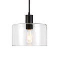 thumbnail image 3 of Henn & Hart PD0097 Henri Blackened Bronze & Clear Glass Pendant, 3 of 6