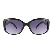 Sunsentials By Foster Grant Women's Rectangle Sunglasses, Black