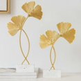 thumbnail image 2 of Hojas doradas, adornos de Ginkgo Biloba, decoración de metal para exteriores, 2 of 4