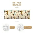 thumbnail image 2 of Bixox Dachshund Dog Print Body Pillow Cover with Zipper Closure, Cozy Fuzzy Fleece Body Pillow Case Cover 20 x 54 Inches,Long Body Pillow Pillowcase, 2 of 6